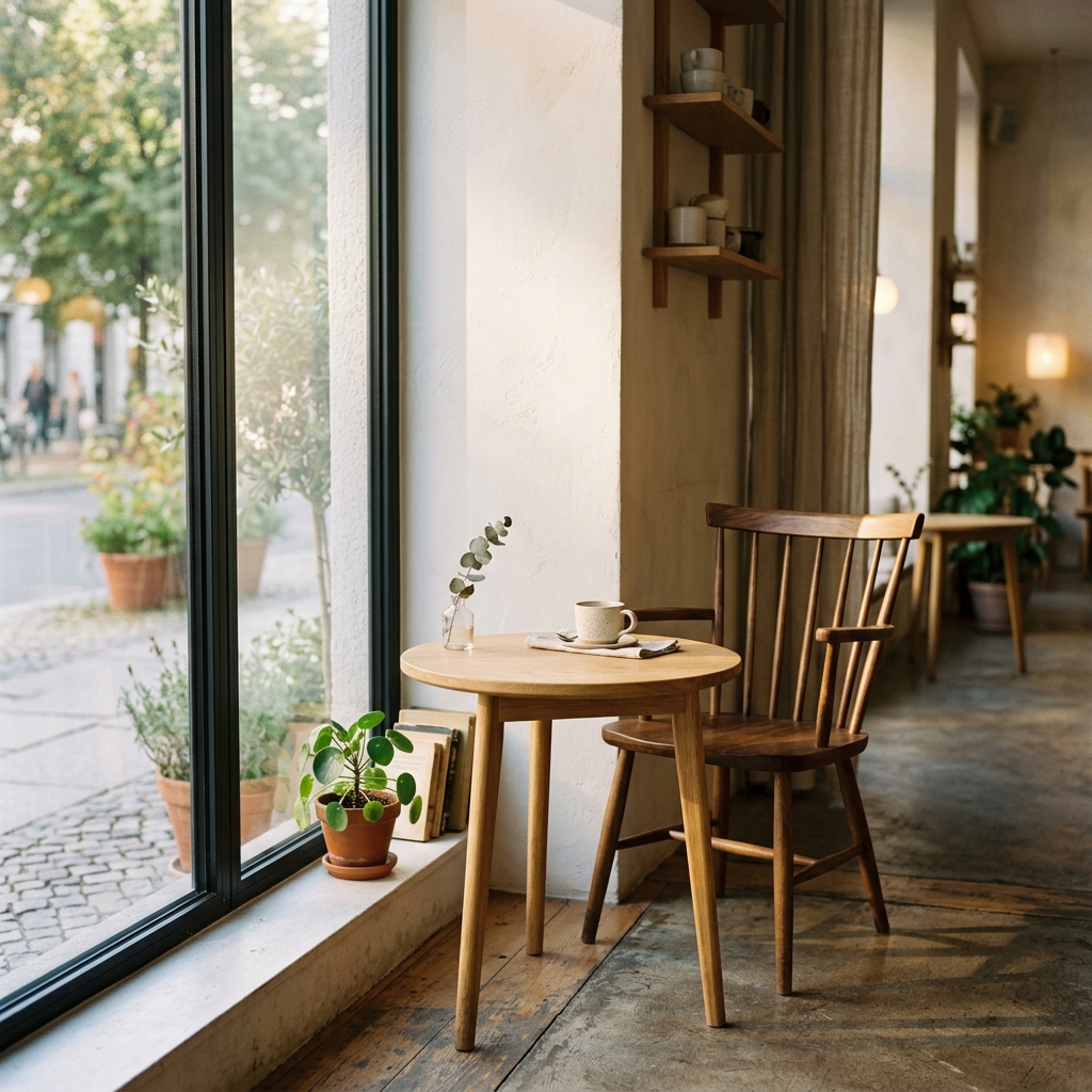 Cafe Tsumugiの落ち着いた店内